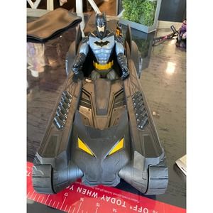 Spin Master 16” Batman Batmobile Toy car with 12” batman Figures DC Comics Black